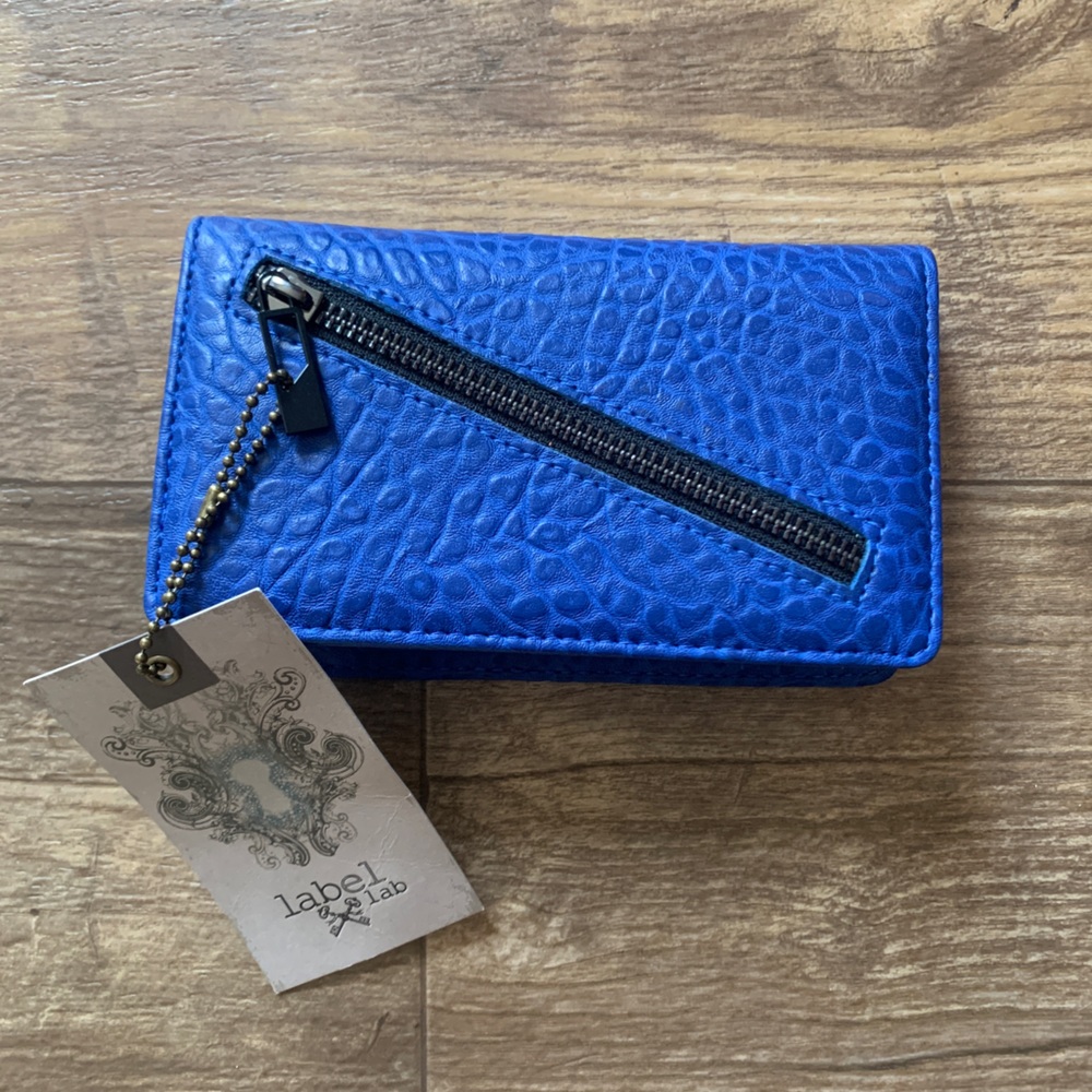 NWT Label Lab blue wallet